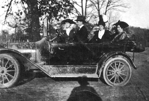 Sitting in a Car for Photo