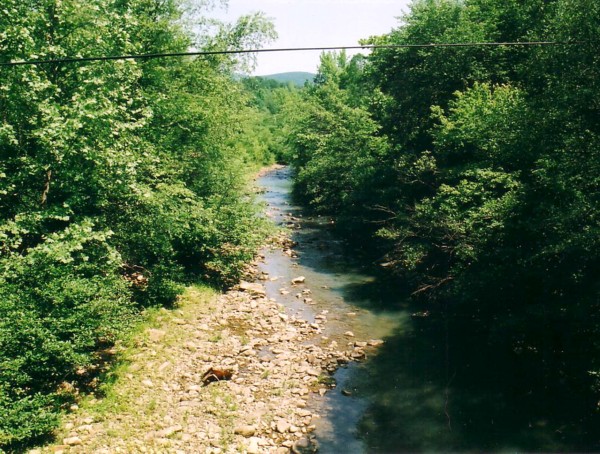 Upstream from old bridge.